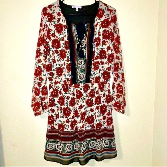DR2 by Daniel Rainn NWOT Boho Floral Dress - Picture 2 of 5
